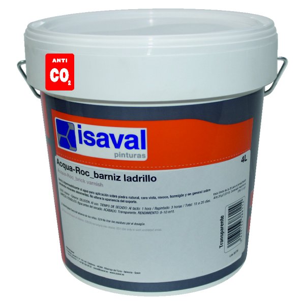 Лак для камня на водной основе Аква-Рок 1л Isaval фасадный гидроизоляционный прозрачный